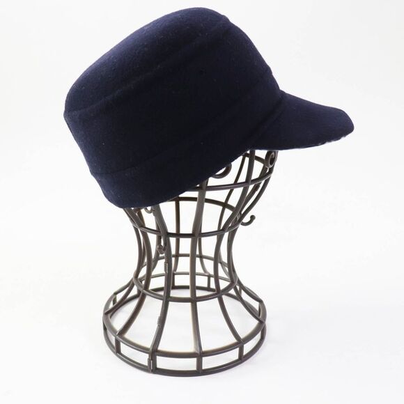 Dior Wool Silk Oblique Cap Dark Navy - Picture 4 of 6